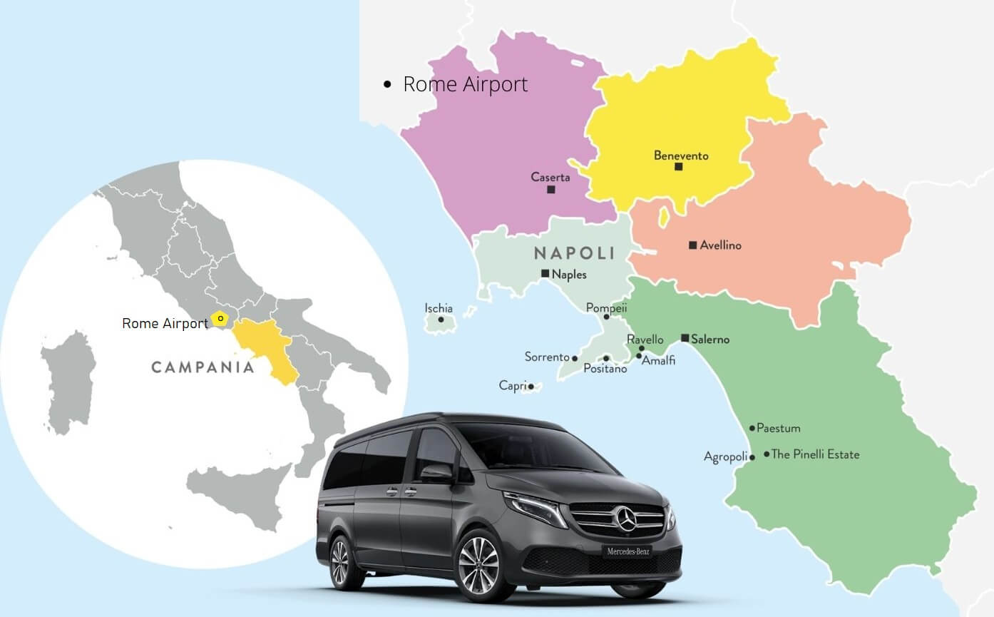 private transfer from aiports and all over the Campania Region