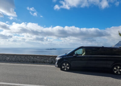 Private car minivan Mercedes for day tours on the Amalfi Coast